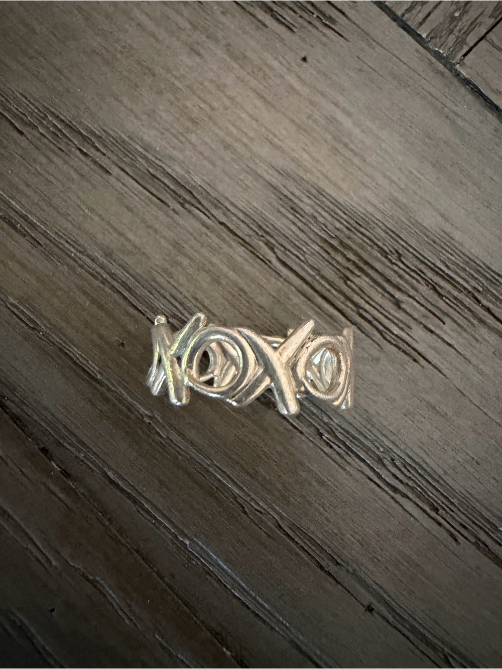 Tiffany & Co. Silver XOXO Motif Ring
